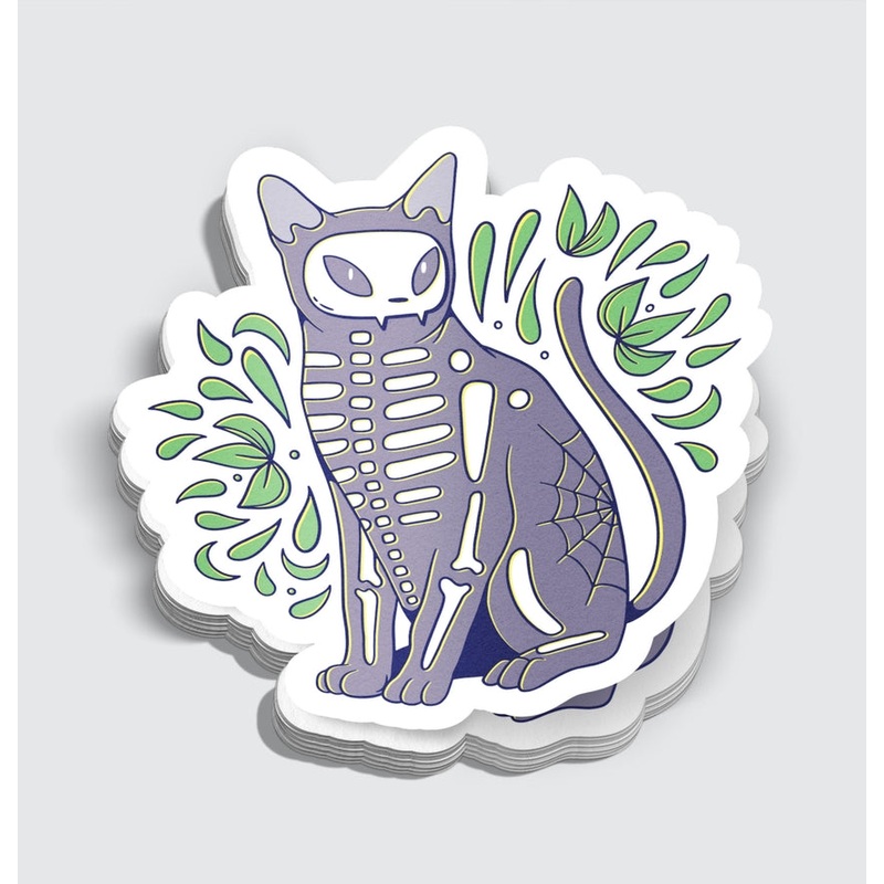HALLOWEEN CAT STICKER