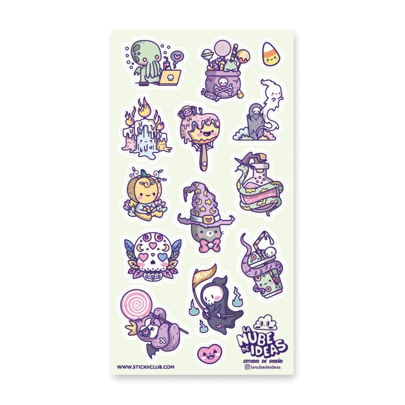 HOLO-HALLOWEEN STICKER SHEET