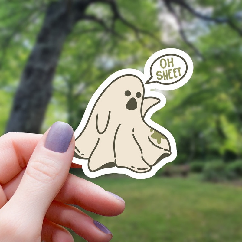 OH, SHEET GHOST STICKER