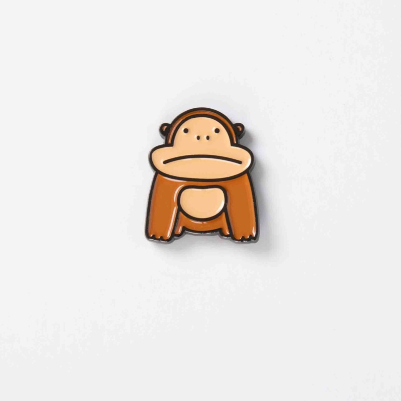 GORILLA ENAMEL PIN