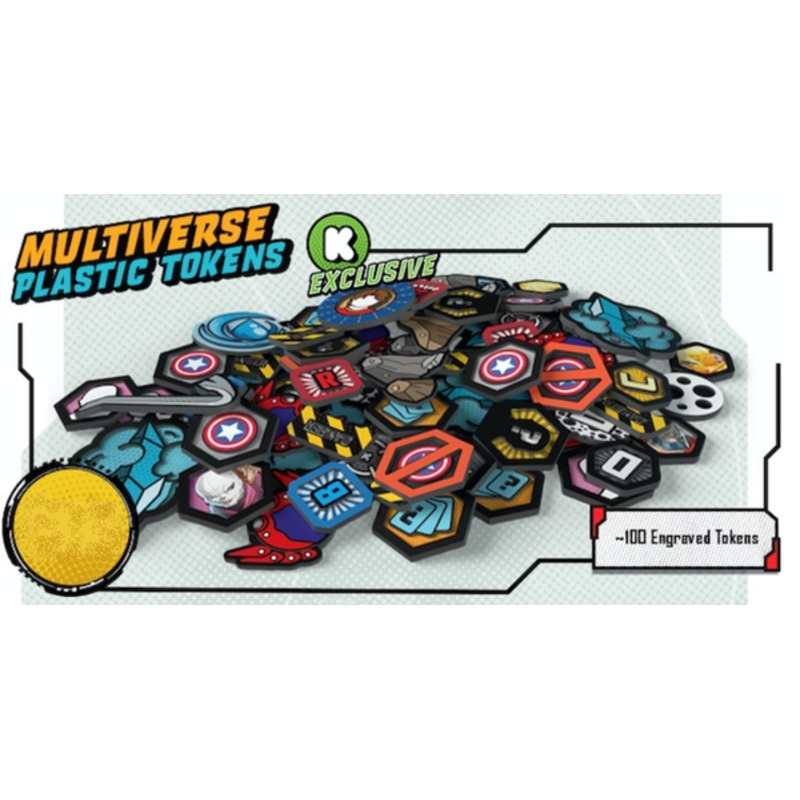 MARVEL UNITED MULTIVERSE PLASTIC TOKENS KICKSTARTER EXCLUSIVE