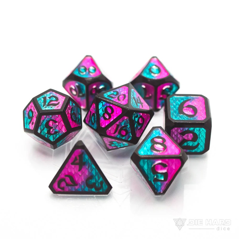 DRAKONA EMBERS CAZN RPG 7PC METAL DICE SET