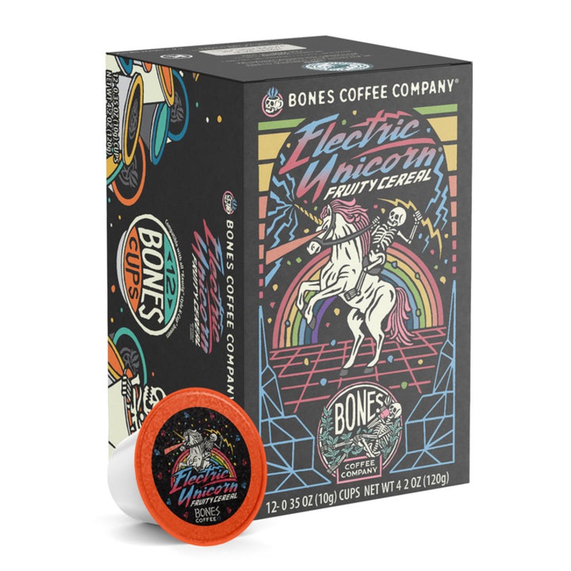 BONES COFFEE ELECTRIC UNICORN 12CT K-CUPS