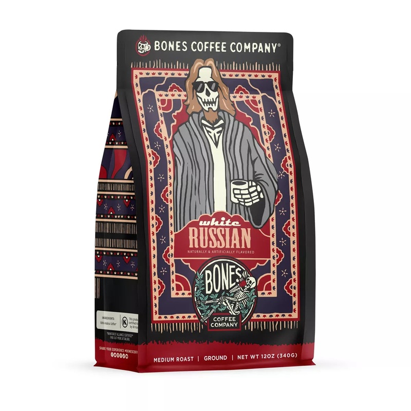 BONES COFFEE WHITE RUSSIAN 12OZ GROUND COFFEE
