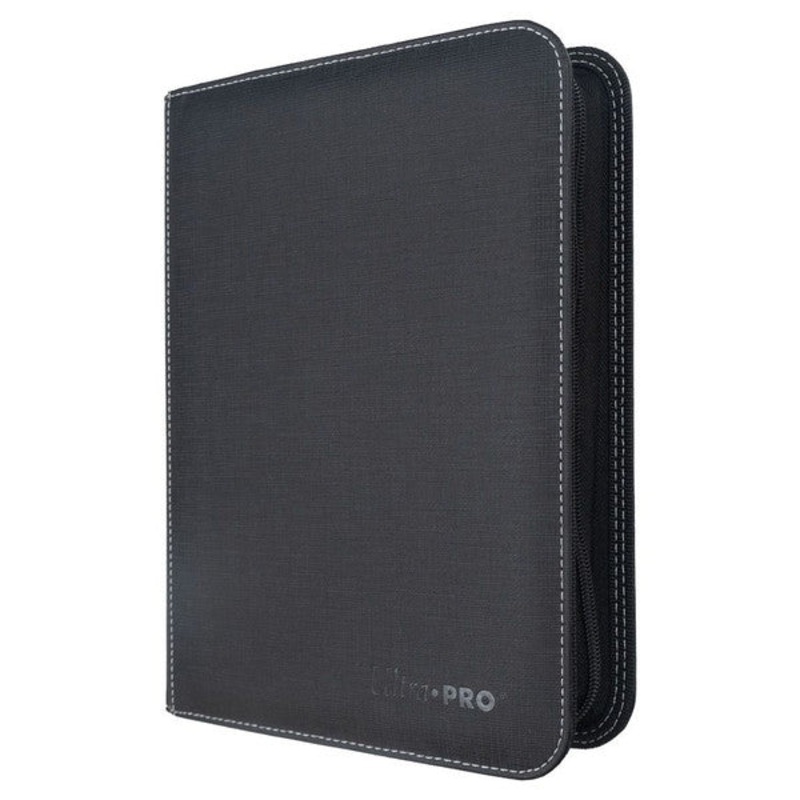 4 POCKET TOPLOAD ZIPPERED PREMIUM PRO-BINDER: BLACK