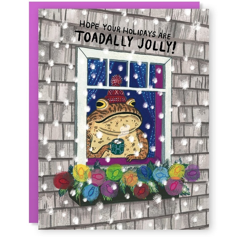 TOADALLY JOLLY HOLIDAY CARD