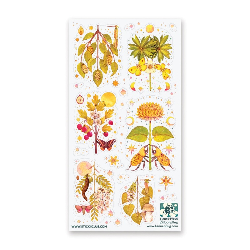GOLDEN GARDEN STICKER SHEET