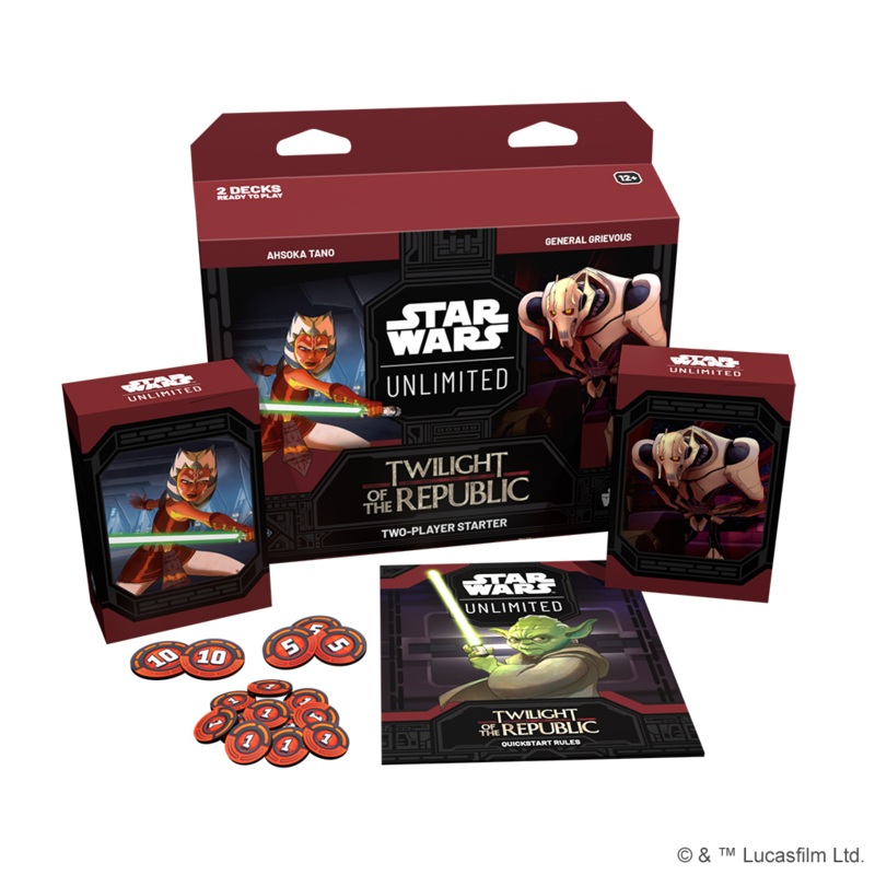 STAR WARS UNLIMITED TWILIGHT OF THE REPUBLIC 2 PLAYER STARTER