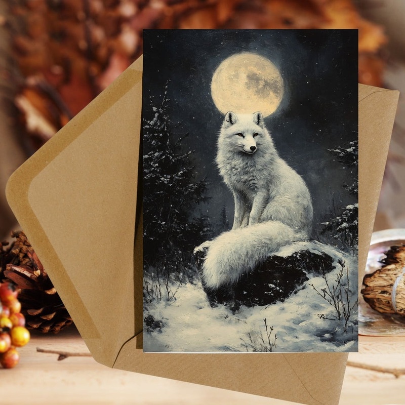 ARTIC FOX HOLIDAY CARD