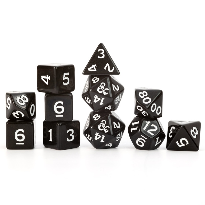 D&D NEW ADVENTURER DICE: BLACK DICE