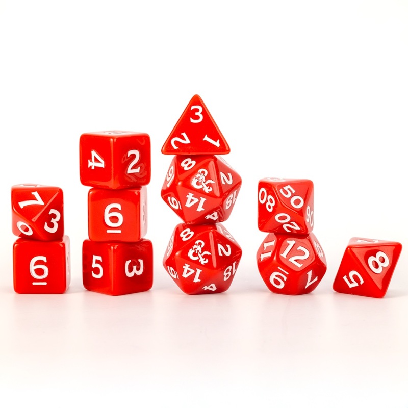 D&D NEW ADVENTURER DICE: RED DICE