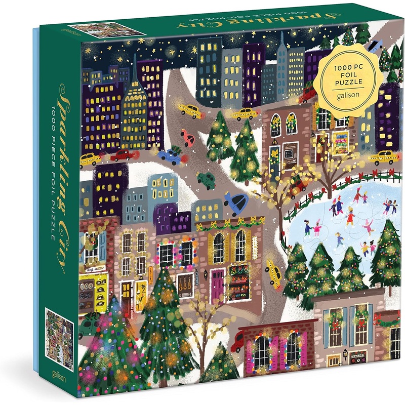 SPARKLING CITY 1000 PIECE FOIL JIGSAW PUZZLE