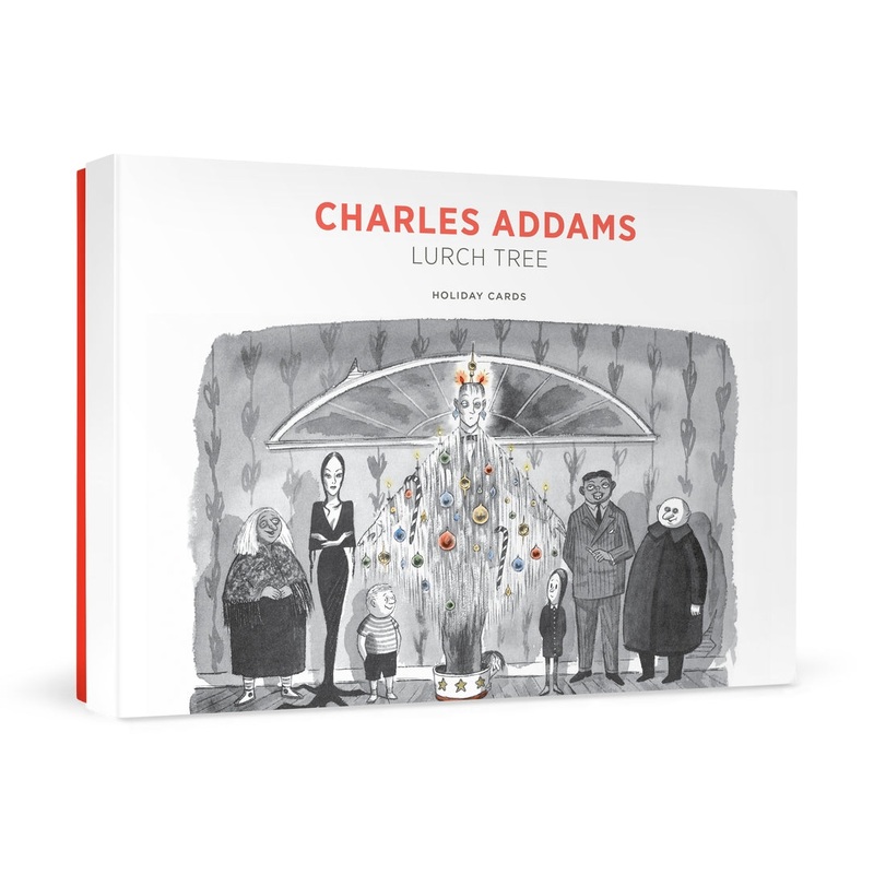 CHARLES ADDAMS LURCH TREE BOXED HOLIDAY CARDS