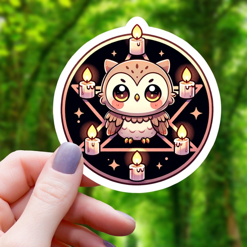 CHIBI OWL RITUAL STICKER