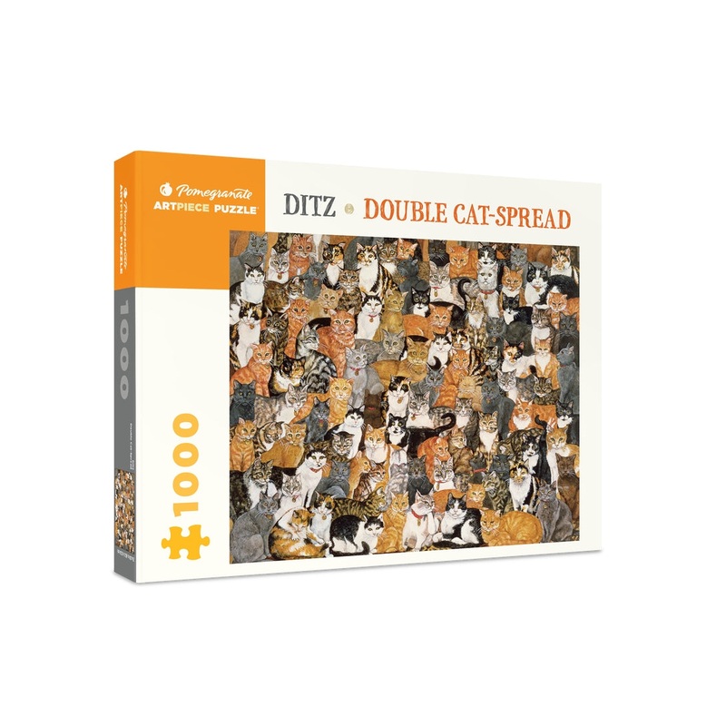 DOUBLE CAT SPREAD 1000PC PUZZLE