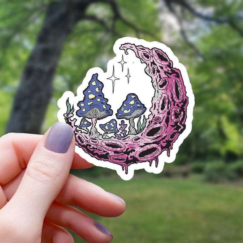 MUSHROOM MOON STICKER