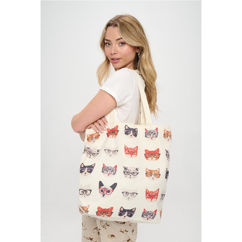 NERDY KITTIES TOTE BAG