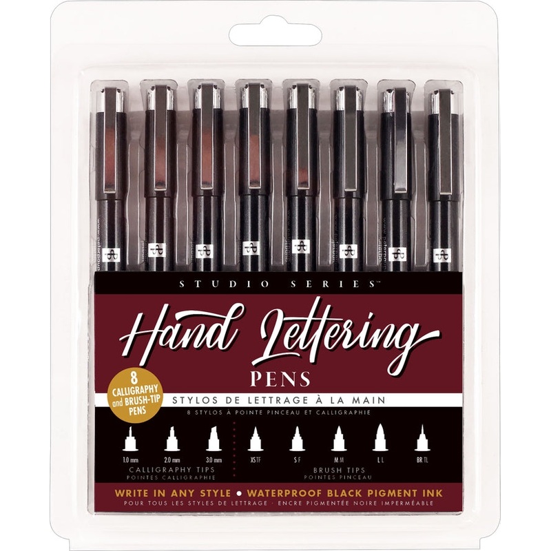 BLACK HAND LETTERING PEN SET