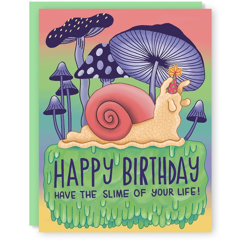 SNAIL BIRTHDAY GREETING CARD