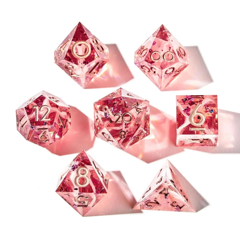 DISPEL CORAL ROSE 7PC DICE SET