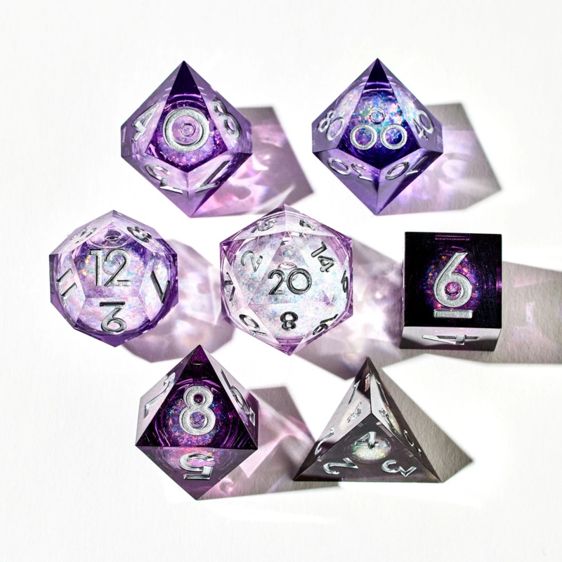 DISPEL ODE TO AMETHYST LIQUID CORE 7PC DICE SET