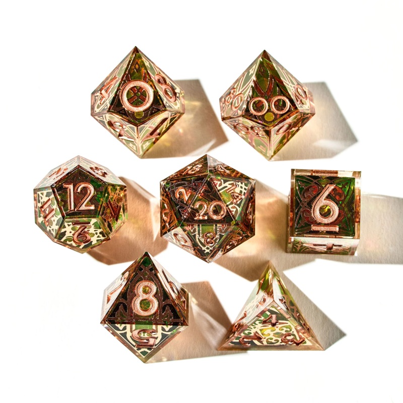 DISPEL VERDANT CATHEDRAL ICONIC 7PC DICE SET
