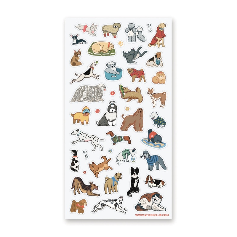 PAWSOME PUPS STICKER SHEET