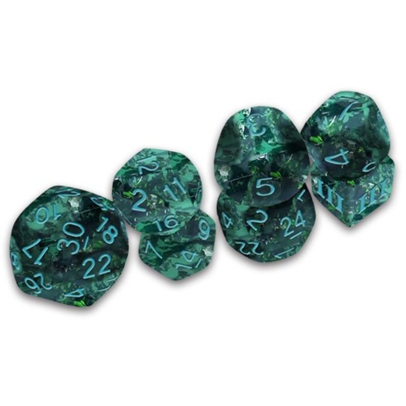 DCC DICE: VERDIGRIS GRECIAN VASE 7 PC SET