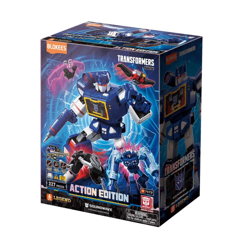 TRANSFORMERS BLOKEES ACTION EDITION SOUNDWAVE