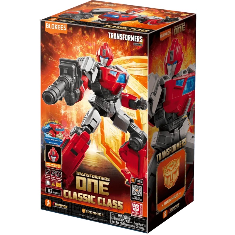 TRANSFORMERS BLOKEES CLASSIC CLASS ONE: IRONHIDE