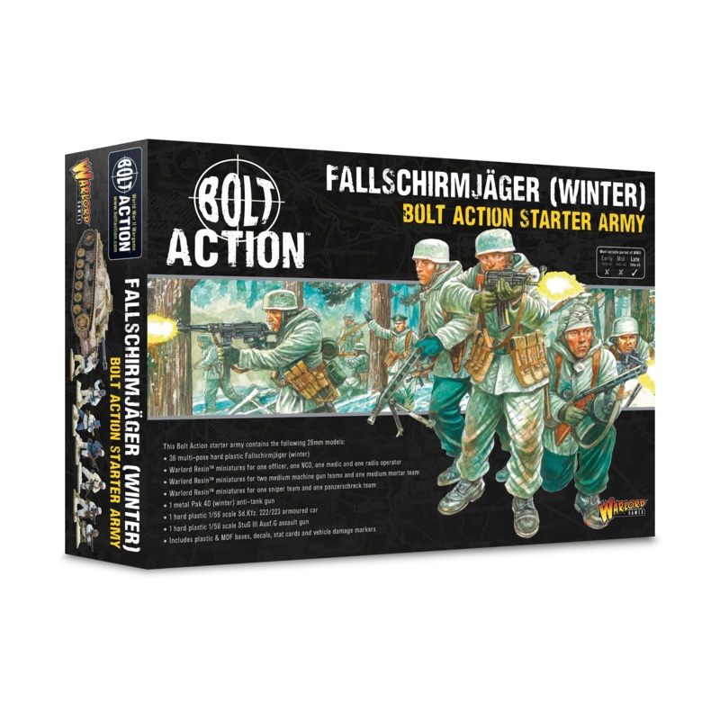 BOLT ACTION WINTER FALLSCHIRMJAGER STARTER ARMY