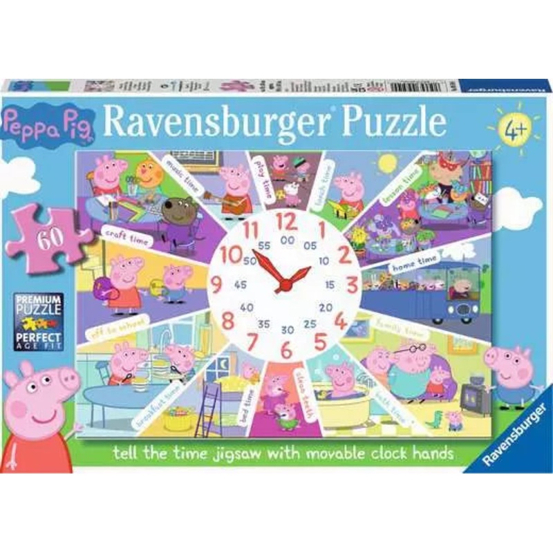 PEPPA PIG TELL THE TIME 60PC KIDS' PUZZLE