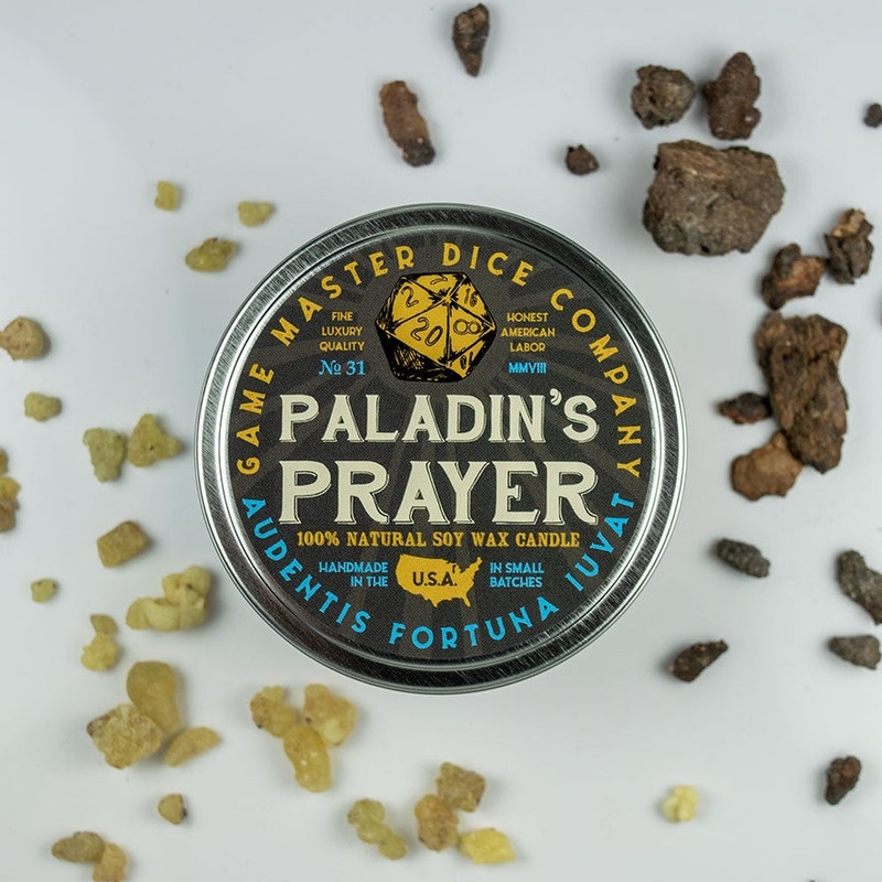 PALADIN'S PRAYER 2oz GAMING CANDLE