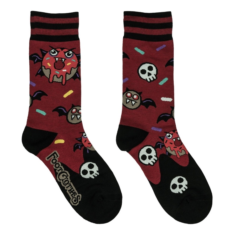 VAMPIRE DONUTS CREW SOCKS BY FOOTCLOTHES