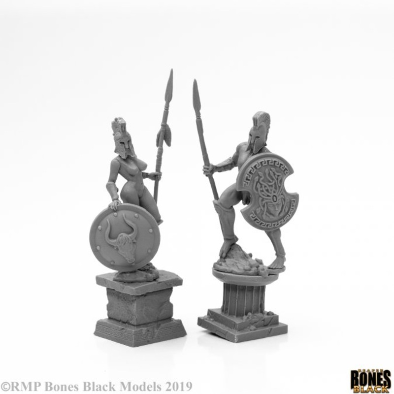 AMAZON & SPARTAN LIVING STATUES (SMOOTH)