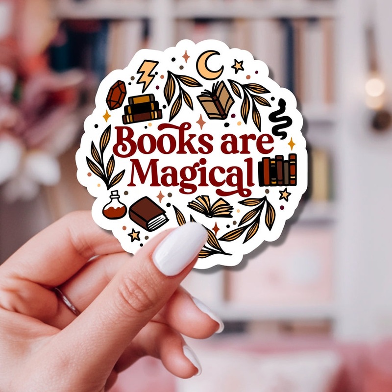 BOOKS ARE MAGICAL STICKER