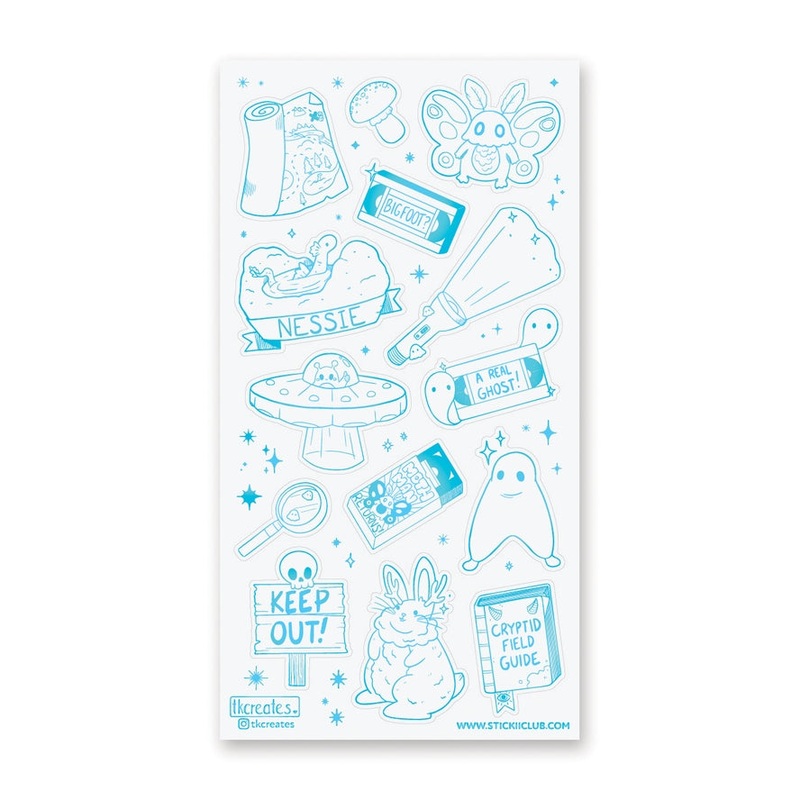 CRYPTID HUNTING STICKER SHEET