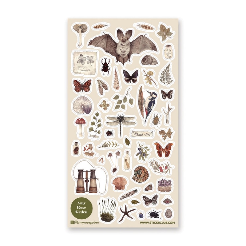 NATURALIST STICKER SHEET