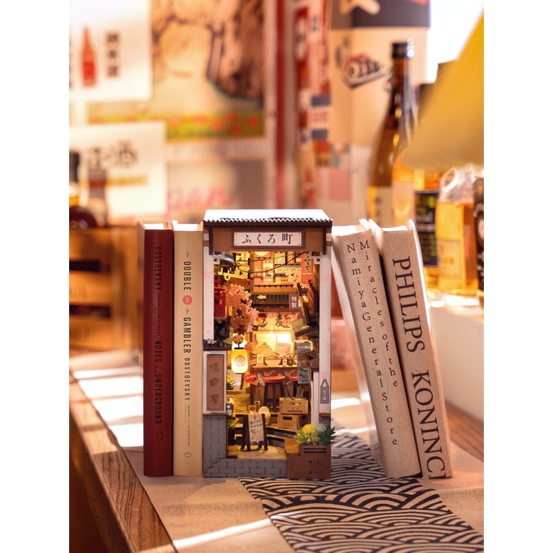 SAKURA WINE VALLEY 3-D WOODEN MINIATURE BOOK NOOK KIT
