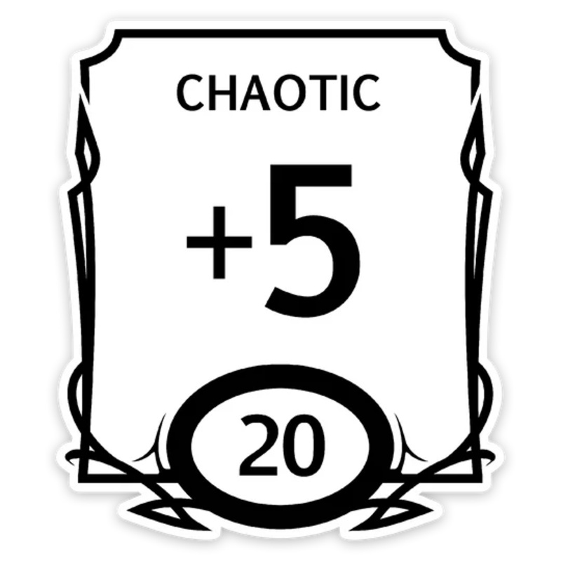 CHAOTIC STAT VINYL STICKER