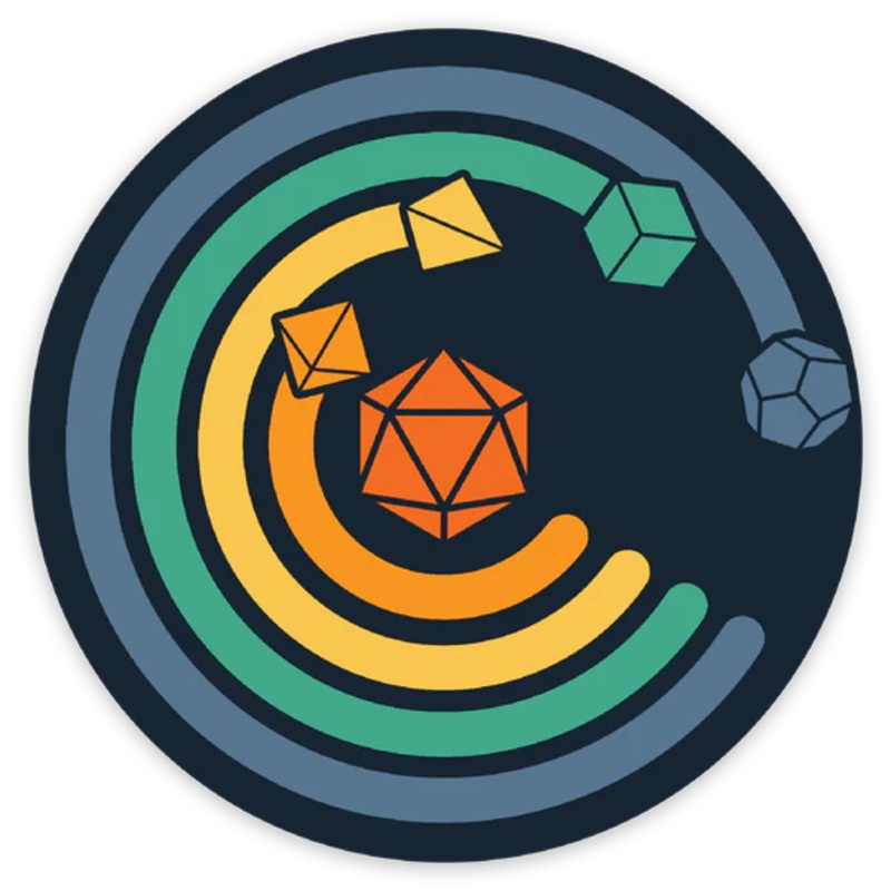 CIRCLE OF DICE VINYL STICKER