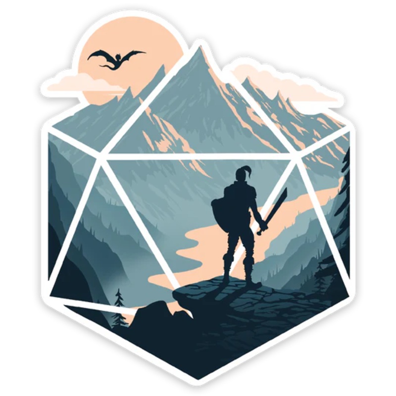 D20 CHAMPION VINYL STICKER