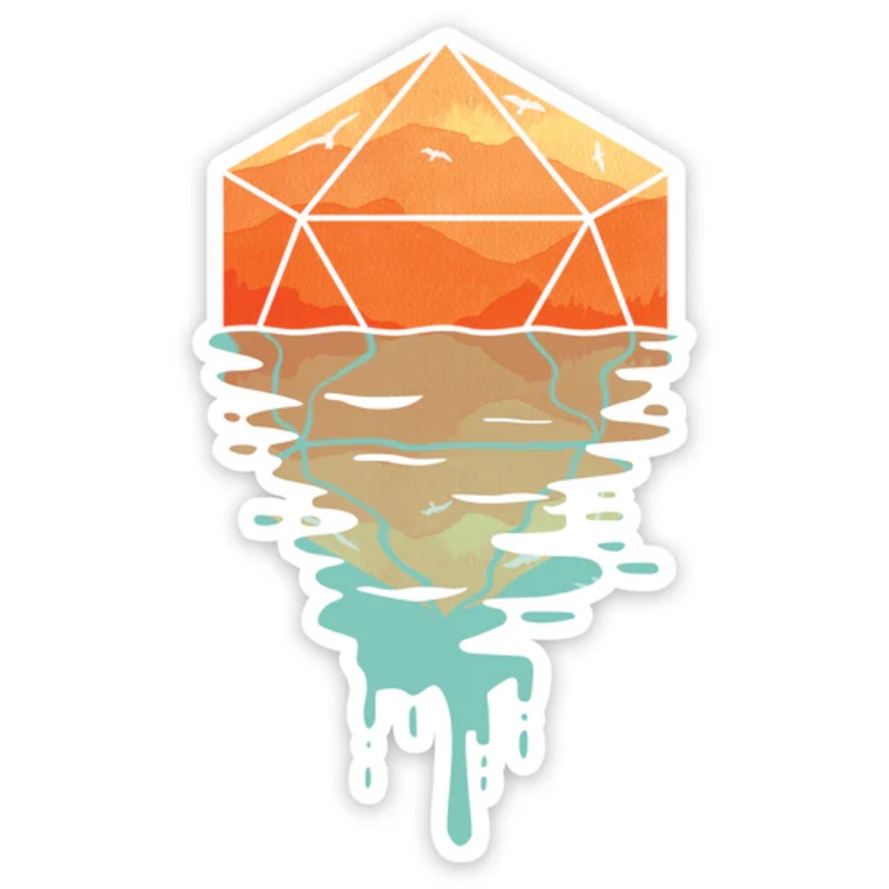 D20 SUNSET VINYL STICKER
