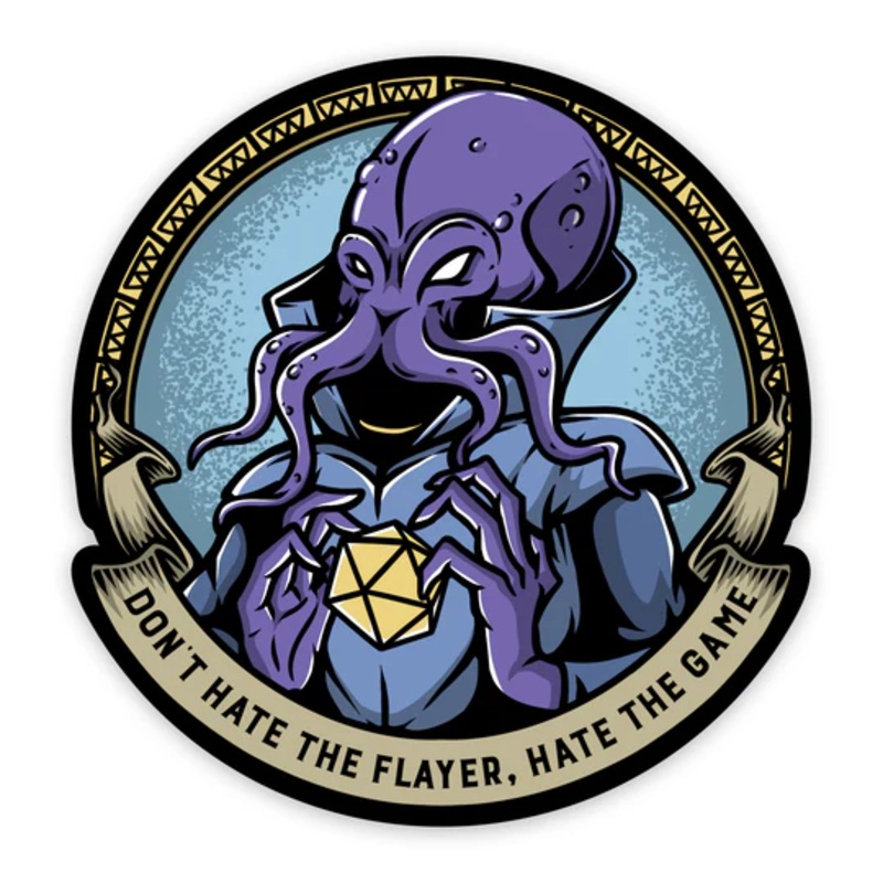 DON'T HATE THE FLAYER VINYL STICKER