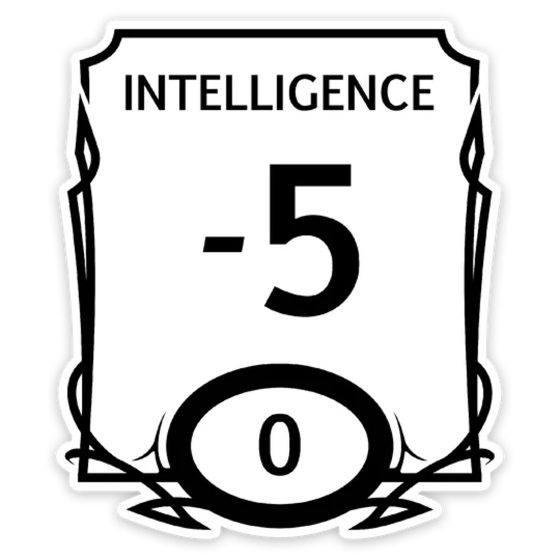 INTELLIGENCE STAT VINYL STICKER