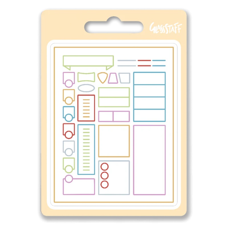 MINIMAL CHARACTER SHEET VINYL STICKER
