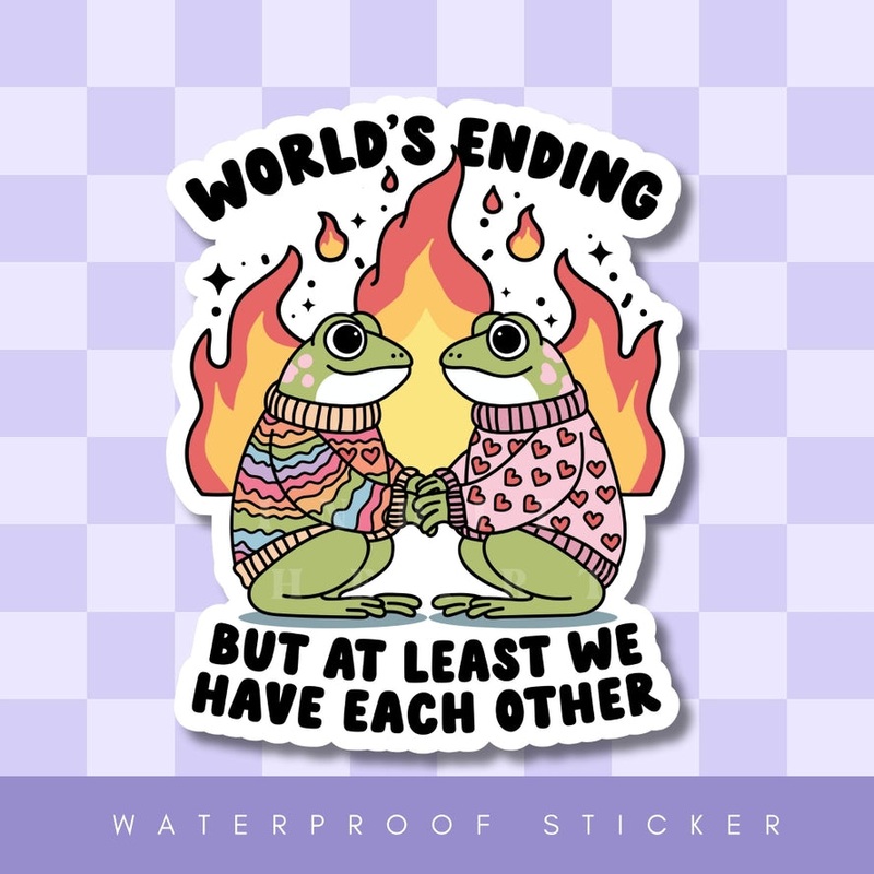 WORLD'S ENDING STICKER