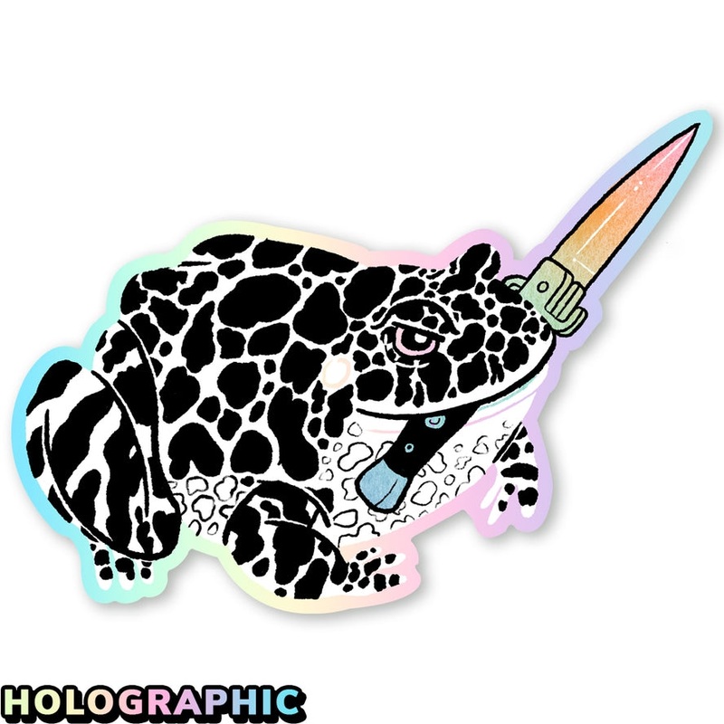 FIGHTING FROG STICKER