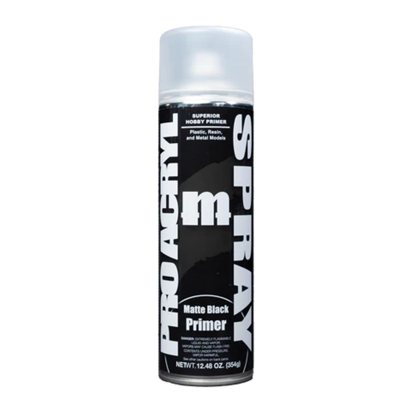 PRO ACRYL MATTE BLACK SPRAY PRIMER