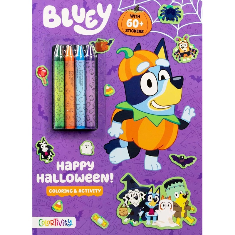 BLUEY HAPPY HALLOWEEN ACTIVITY BOOK (WITH CRAYONS!)